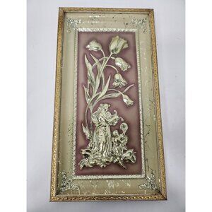 Vintage Four Seasons By Metalcraft Spring 3D Victorian Framed Wall Art Decor